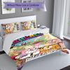 3pcs Custom Name The Amazing World of Gumball Bedding Set,Includes 1 Duvet Cover and 2 Pillowcases,All-season Bedroom Decor