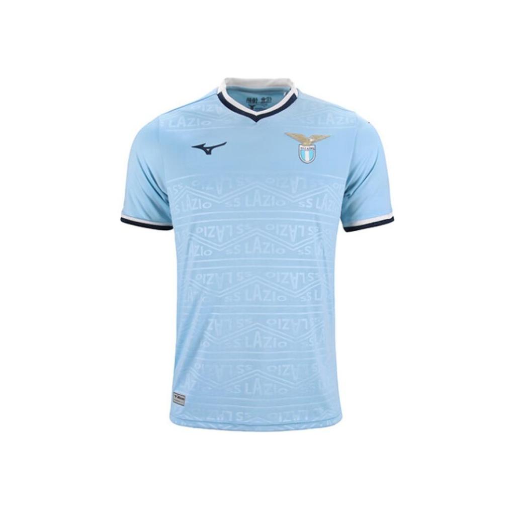 Mizuno Lazio 24/25 Home Jersey Fashion Short Sleeve Football Shirt Men Jerseys Blue P2GABX07