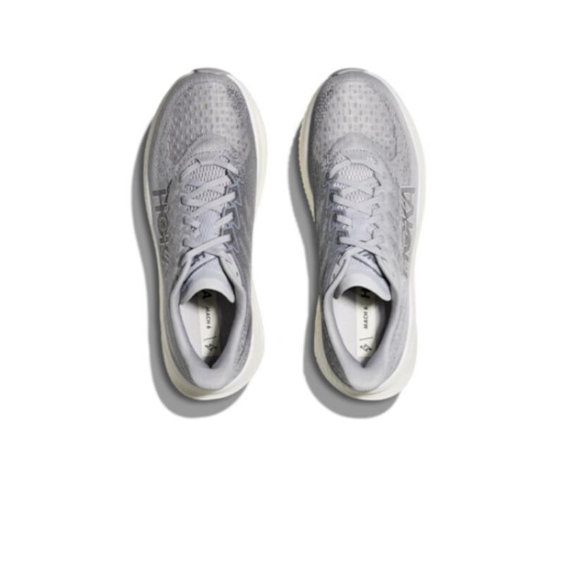 HOKA ONE ONE MACH 6 Abrasion Resistant Low Top Casual Running Shoes Men's Gray Sneakers 1147790-SLBS