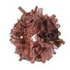 Polyester Flower Embroidered Hair Scrunchies Fabric Bow Hair Accessory Elegant Lace Hair Tie  Girl
