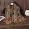 Fashion Bohemian Ethnic Floral Tassel Pashmina Shawl Scarf Lady Soft Autumn Female Hijabs And Wraps Bufandas Muslim Bandana