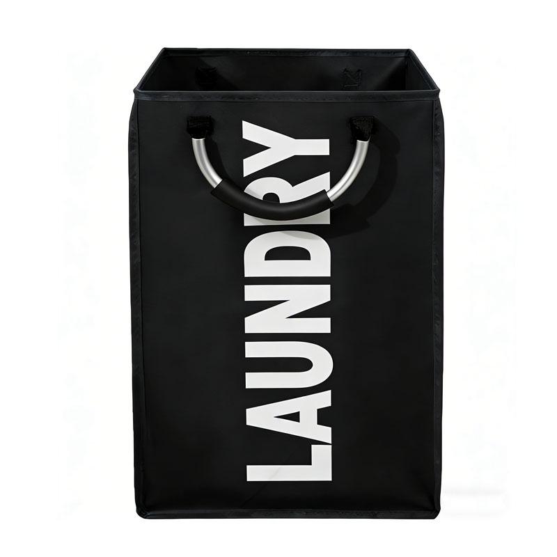Portable Foldable Oxford Cloth Laundry Hamper with Large Capacity & Aluminum Ring