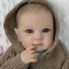 BZDOLL 19 Inch 48 CM Full Vinyl Body Reborn Baby Girl Doll Toy For Kids Handmade Fashion Birthday Gift For Child Bathe Play House Toy
