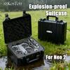 Explosion-proof Suitcase For DJI NEO 2 With Foam Insert Waterproof & Shockproof Hard Carrying Case With Pre-cut Sponge