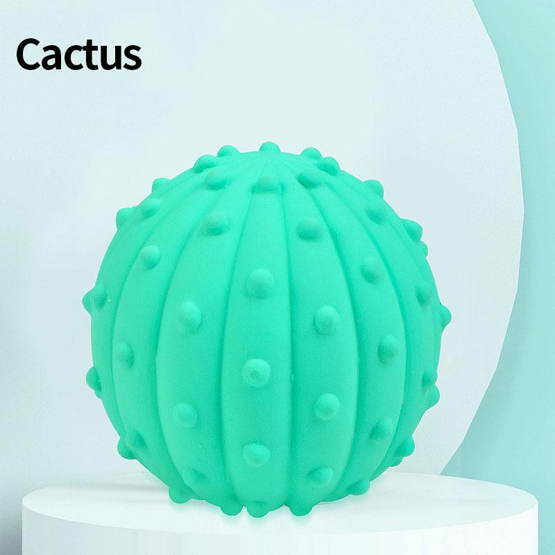 

Cute Cactus Squeaky Pet Dog Interactive Chew Toy Puppy Bite Resistant Thorn Tooth Cleaning Toy Molar Chew Toys for Dogs Supplies 1pc