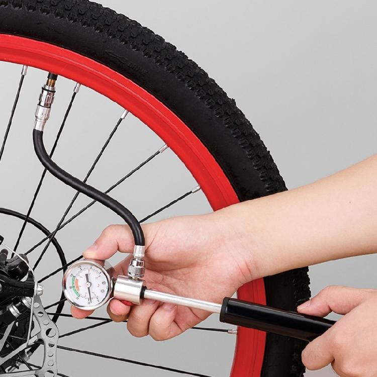 Bicycles Tire Pump Tyre Inflation Foot Pump Bicycles Pump Bicycles Tire Air Pumps Mini Hand Pump with Pressure Gauge