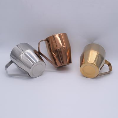 Rhombus Stainless Steel Coffee Cup, Double-layer Heat Insulation 304 Simple Electroplated Office Water Cup Outdoor