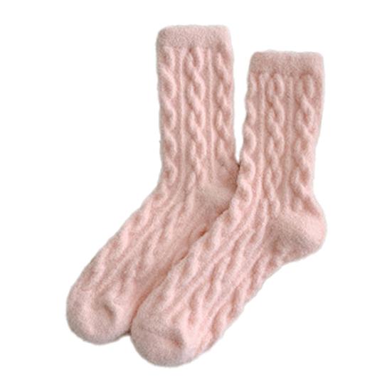 Fuzzy Winter Crew Socks Women Fluffy Warm Thick Socks Breathable Winter Sleep Socks for Indoor Lounging Outdoor Wear