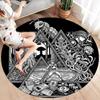 Hunter X Hunter Round Area Rug Carpet Rug For Living Room Bedroom Sofa Playroom Decor Nonslip Floor Mat