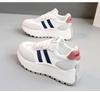 BN007 Women's Height-Boost Travel Shoes 2024: Versatile, Breathable, White, Thick-Soled, Wear-Resistant.