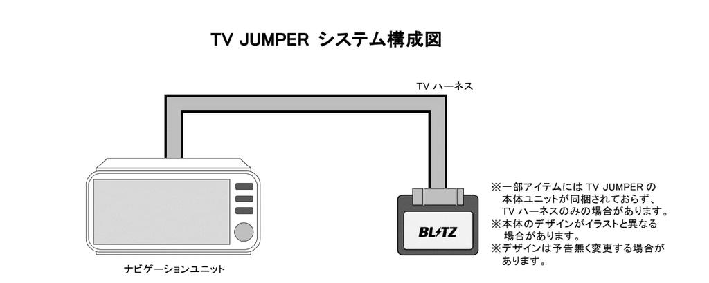 BLITZ Car TV Canceller Kit Automatic TV Display for Suzuki TAZ03 [TV Jumper] (No Switch, Type)