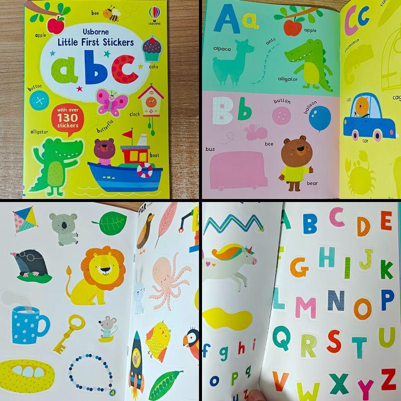 

Kids English Sticker Book Scene Matching Interactive Baby Game Stickers English Cartoon Stickers Books Letters