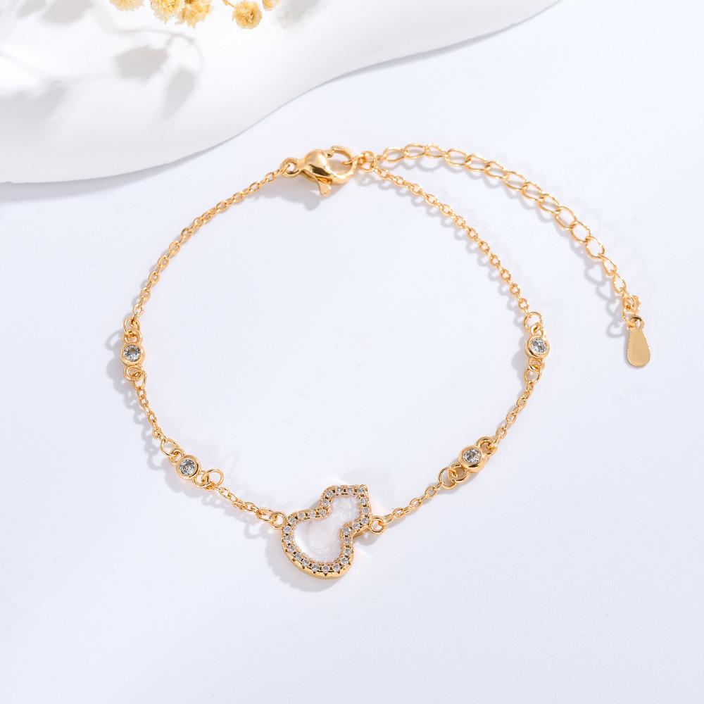 Seiko micro-rimmed diamond Fulu gourd bracelet versatile light luxury bracelet hand jewelry delivery