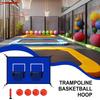 Basketball Goal For Trampoline Basketball Hoop Trampoline With Ball And Pump Shock-Absorbent Outdoor Sports Accessories For