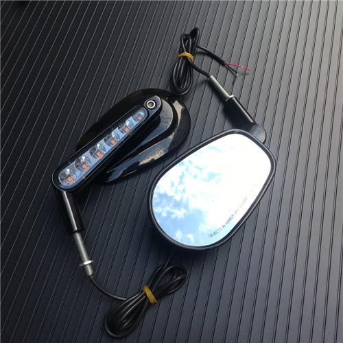

1 Пара Черный/Хром Мотоциклетное Зеркало Muscle LED Указатели Поворота Свет Мото Зеркала заднего вида корпус для Harley V-ROD V ROD VRSCF чёрный