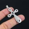 Sage Amethyst Gemstone Handmade 925 Sterling Silver Cross Pendant 2.10" I3f18