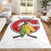 Chicago Blackhawks Matt Dörrmatta för Vardagsrum eller Sovrum Skyddsmatta Under Stol Kontorsdekoration Julklapp Födelsedagspresent