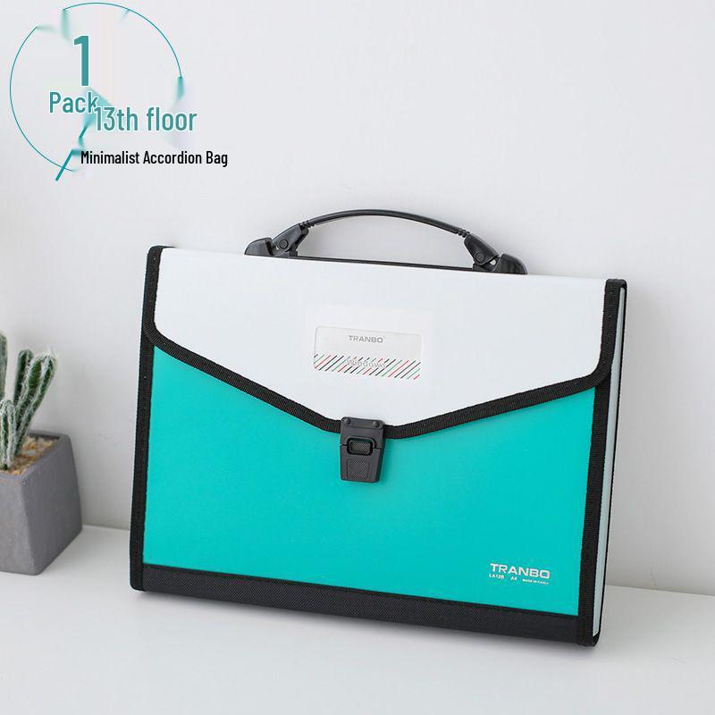 26-lagige Handheld-Akkordeon-Tasche für Highschool-Schüler - Großes Fassungsvermögen, mehrschichtige, klassifizierte Aktenmappe