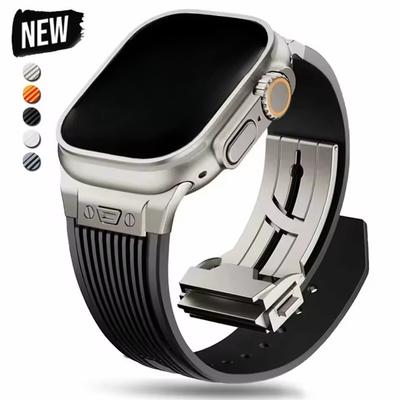 Sport Rubber Band for Apple Watch Ultra 3 2 49mm Series 11 10 46mm Soft Strap for Iwatch 9 8 7 6 5 4 SE 3 44mm 45mm Bracelet