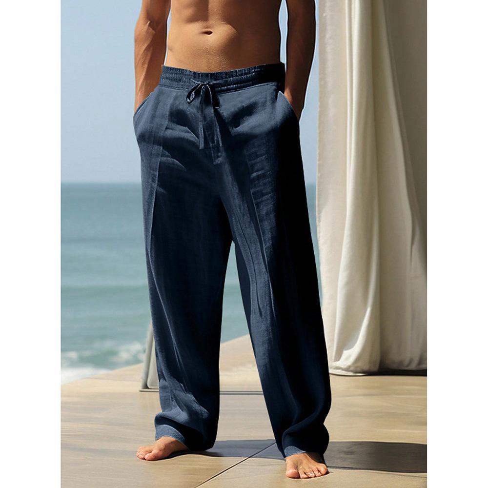 Men Loose Breathable Casual Hip Hop Straight Long Cargo Pants