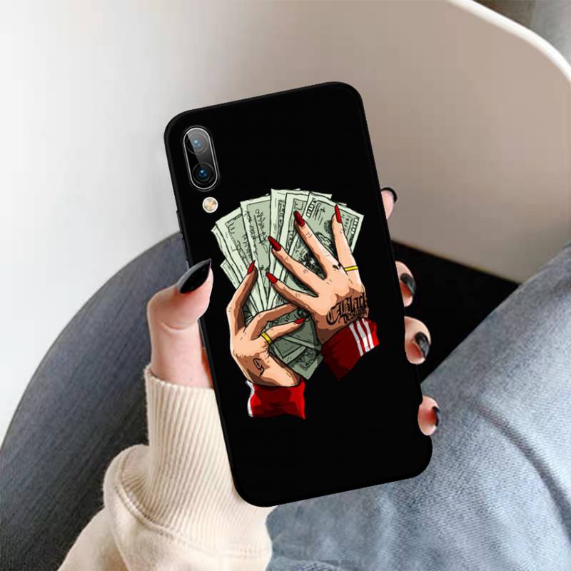 Yinuoda Funny Skull Currency Phone Case For OPPO A9 A7 A3S A1K F5 Reno 2 Z Realme 6 5 Pro C3 Vivo Y91C Y51 Y31 Y19 Y17 Y11 V17