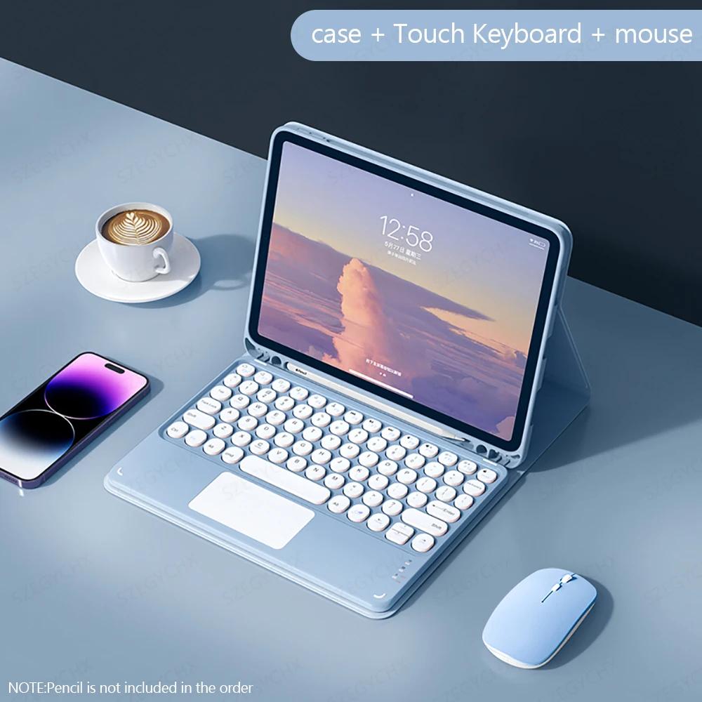 For iPad Keyboard Case for iPad 9th 10th Generation iPad Pro 12 9 11 Inch Air 5 4 Mini 6 10.2 8th 7th Magic Keyboard Covers