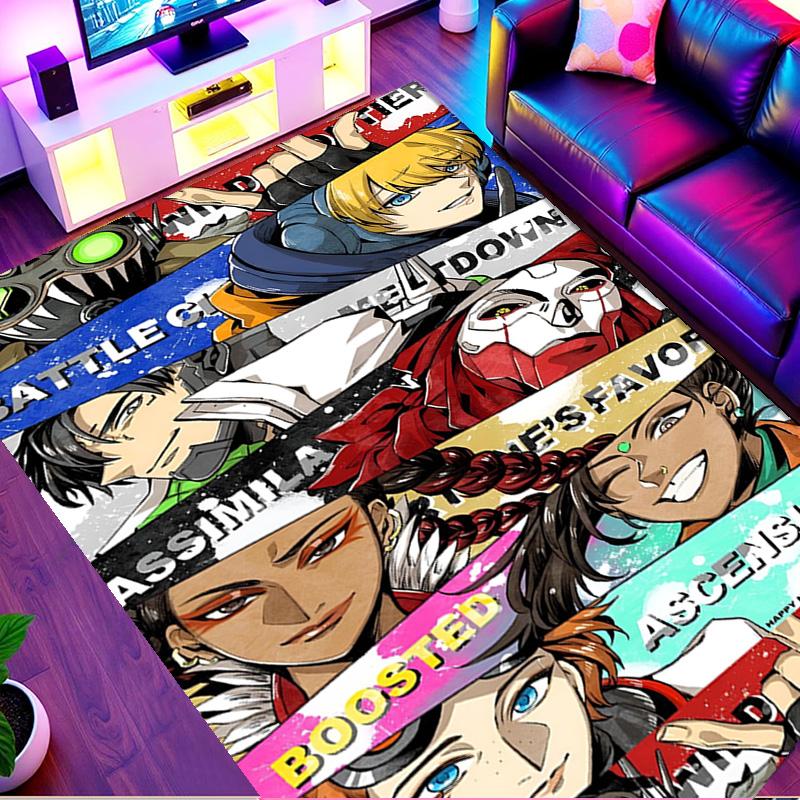 Tappeto Stampato Apex Legends, Tappeto da Pavimento Lavabile, Per Ingresso Stanza del Dormitorio Lavanderia Ufficio Studio, Decorazione per la Casa Regalo di Compleanno Natale