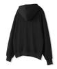 Moderment Applique Washed Oversized Zip-Up Hoodie [Black]