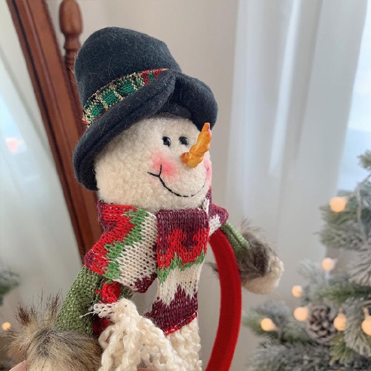 Xmas Snowman Hair Hoop Gingerbread Man Headband Lovely Christmas Hair Ornaments