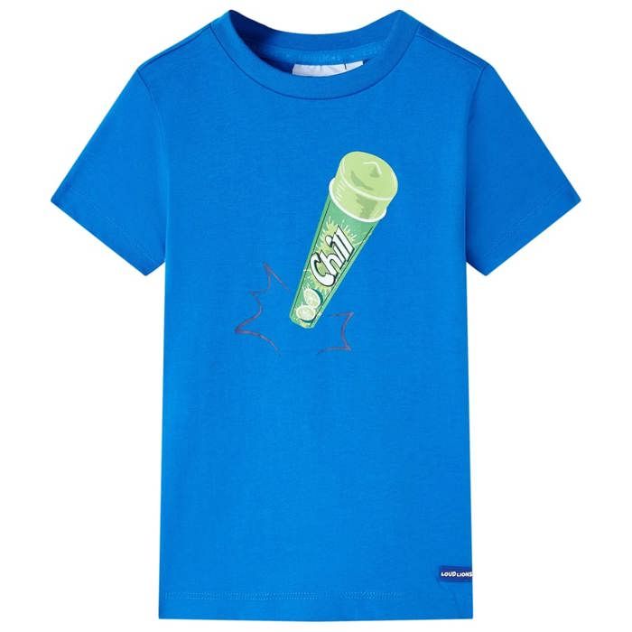 T-shirt pour enfants bleu vif 92/104/116/128/140