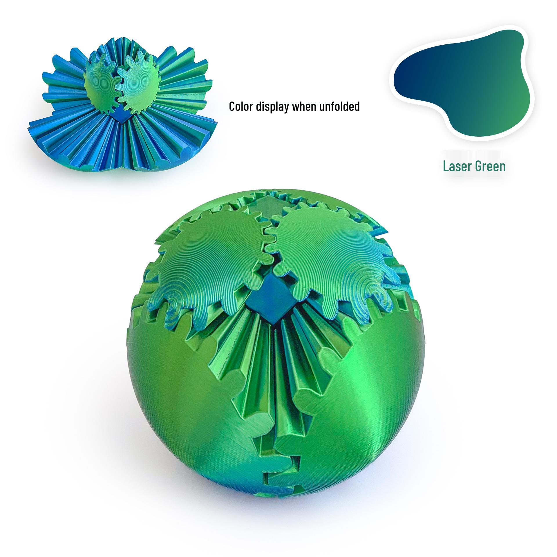 

3D Rotating Gear Ball Fidget Cube - Hot Selling Decompression Toy 8cm Diameter [No Assembly Required]