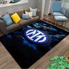 "Tappeto con Fantasia Serpente Blu con Logo Inter per Arredamento Casa Pavimentazione Stilosa" Adatto per l'uso come antiscivolo per soggiorno camera da letto divani