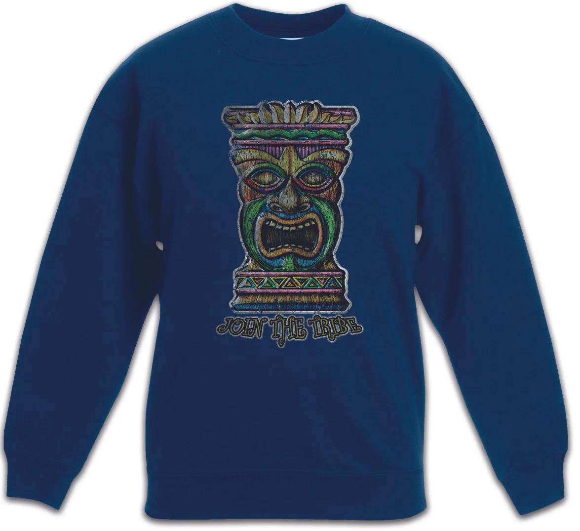 TIKI HEAD II kids boys T-Shirt - Hawaii Tattoo Rockabilly Custom Psychobilly Hot Rod Shirt 120
