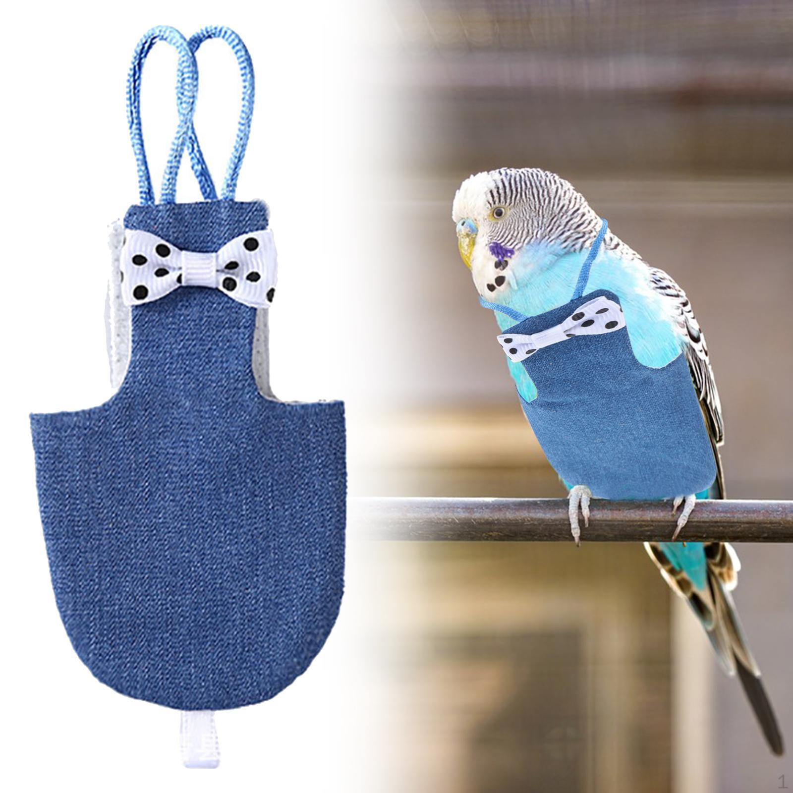 

Одежда для птиц и подгузник для попугаев, шлейка-костюм для полетов, для волнистых попугайчиков и неразлучников XS