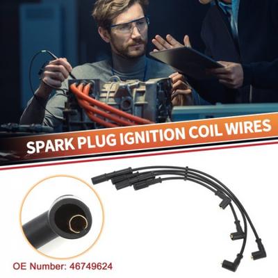 4 Stück Zündkerzenkabel Zündspulenkabel Nr. 46749624 für Fiat Punto Schrägheck