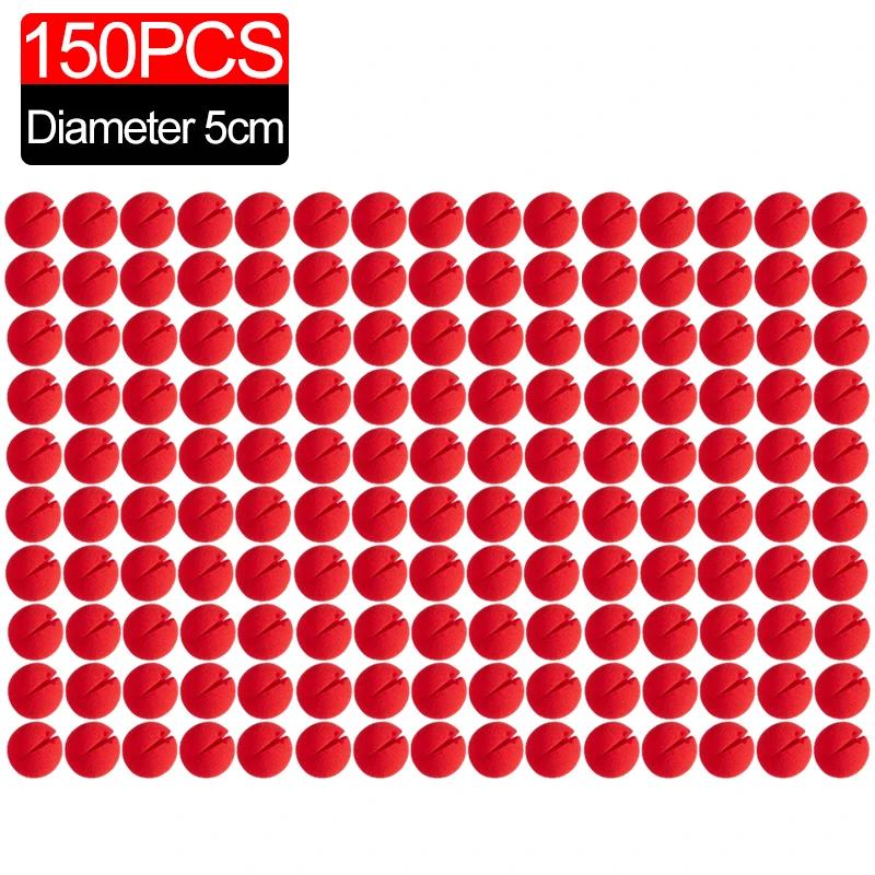 200/5Pcs Red Balls Foam Clown Noses Sponge Cosplay Costume Clown Noses For DIY Home Halloween Christmas Party Decors Supplies