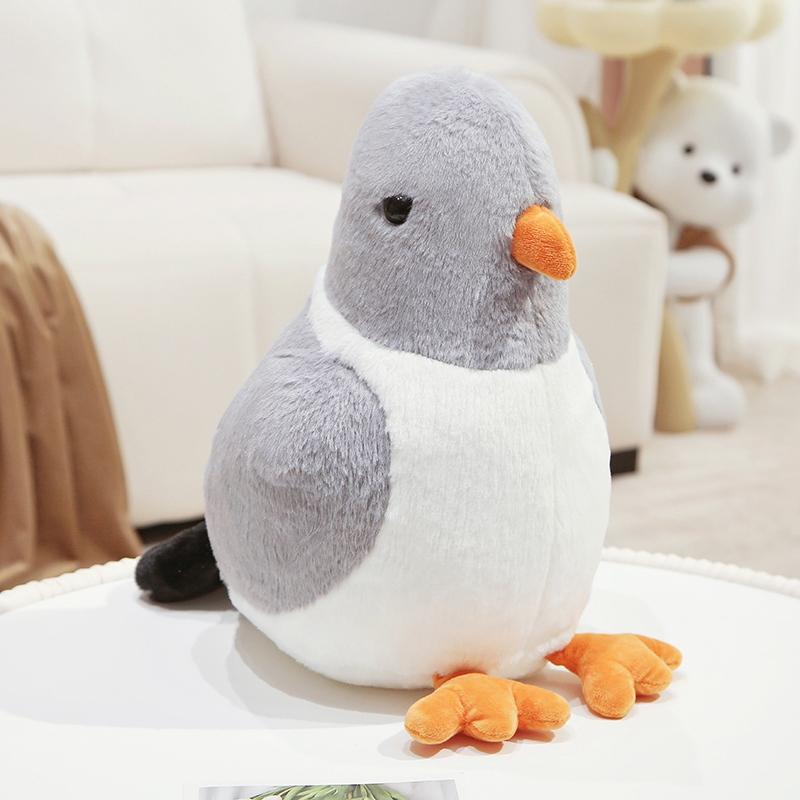 Peluche Piccione Roccioso Simulazione Cartone Animato Kawaii Piccioni Bianchi Peluche Bambole Dolci Colombe della Pace Arredamento Casa Regalo per Bambini