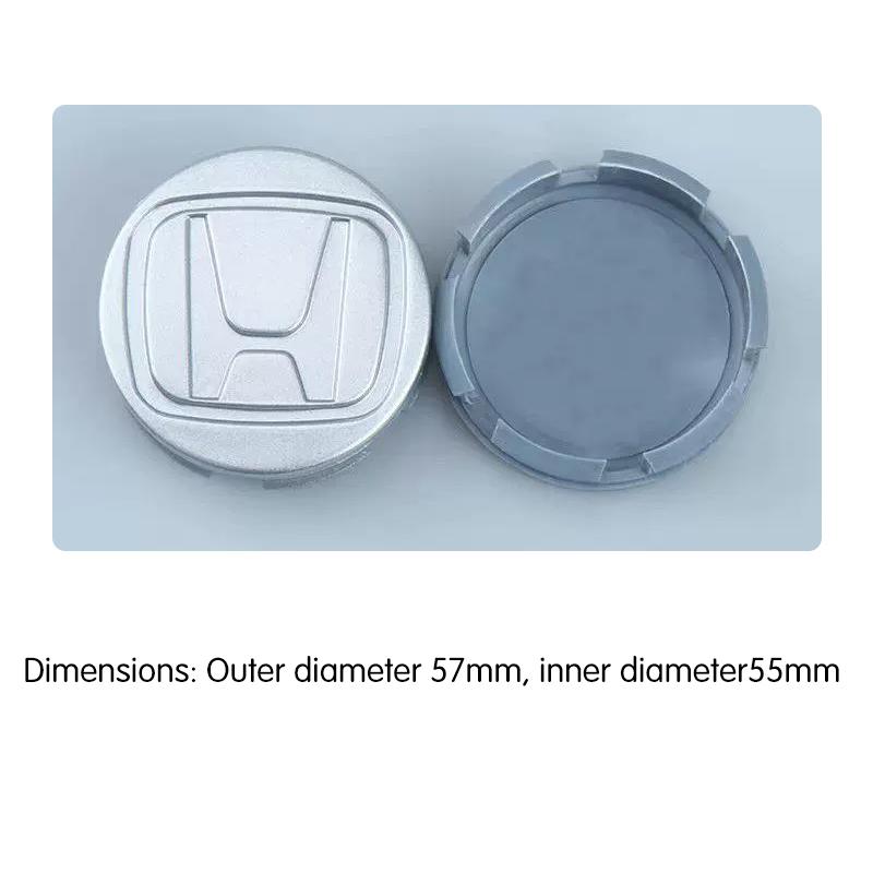 4Pcs Car Wheel Hub Center Cap Metal Emblem Stickers For Honda Civic Accord Fit City Vezel CRV Odyssey Pilot Jazz Prelude Insight