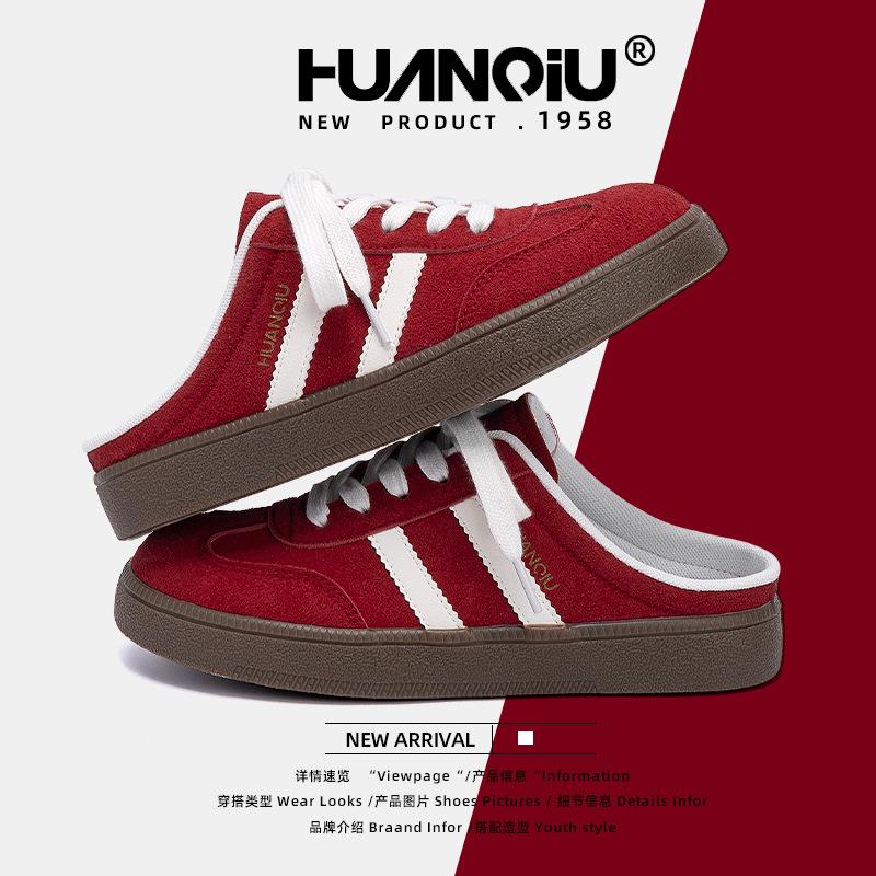 Global retro one-pedal German training shoes women's ZHQ-XA527 summer new versatile niche half slippers children