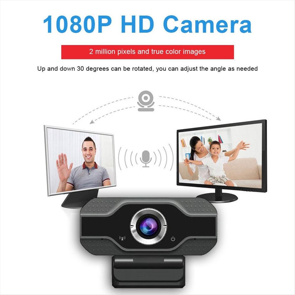 1080p USB Webcam Webcam with Microphone PC Camera 60fps HD Full Camera Webcam for Computer Real-Time Video Conference