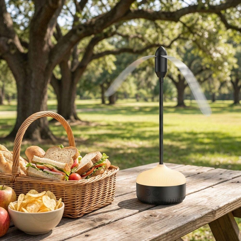Ventilatore a Volo Pieghevole Appeso Multifunzione Repellente per Zanzare Luce Notturna Luce Repellente Ventilatore Portatile Picnic