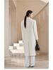 Women's Over-the-Knee Long Straight Alpaca Wool Cashmere Coat