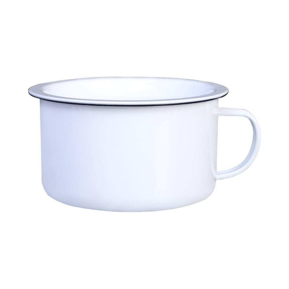 1300ml Ramen Bowl Handle Enamelware Mug Nostalgic Rice Bowl  Soup