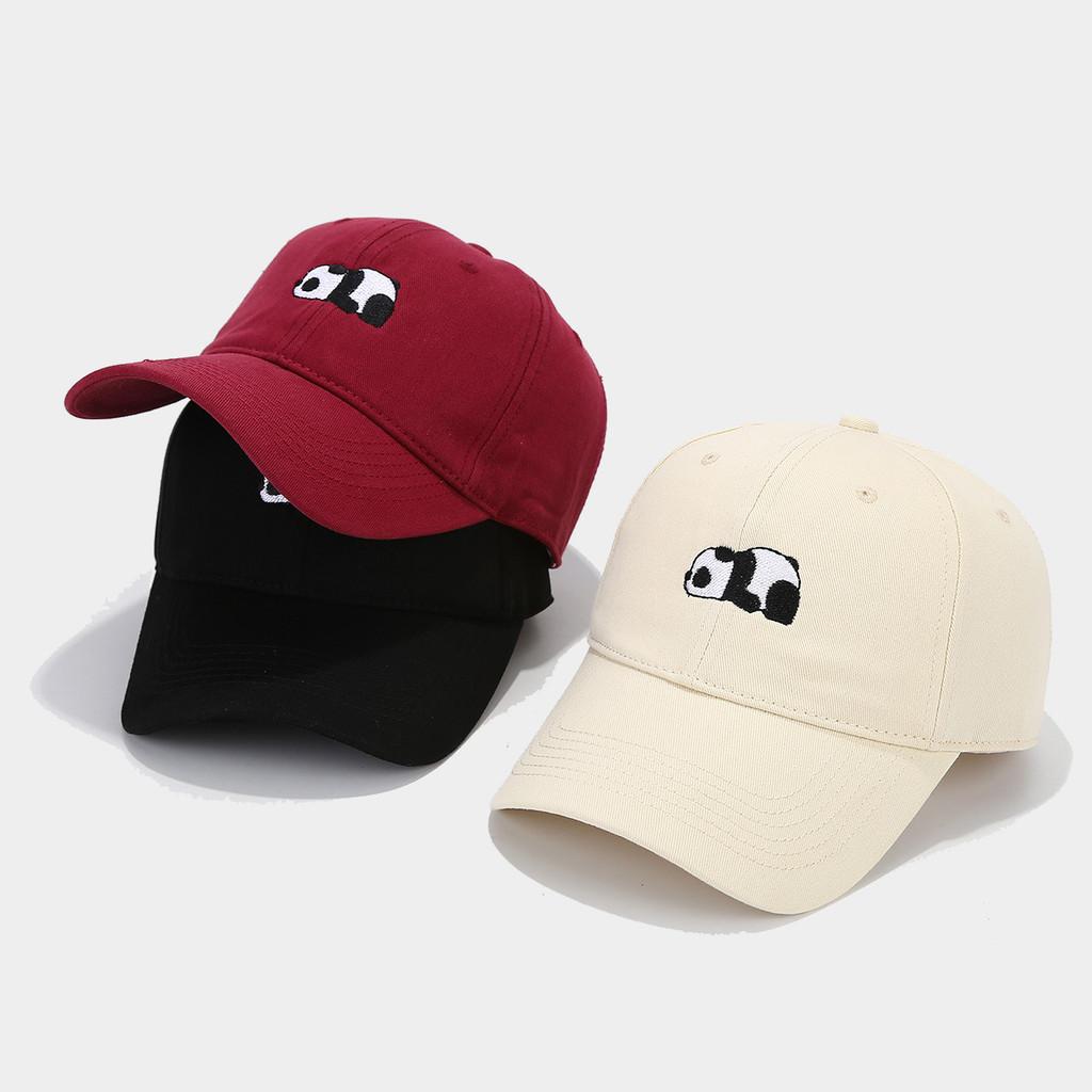 Summer Panda Cartoon Baseball Cap For Women Casual Sun Block Breathable Cotton