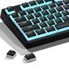 XVX Pudding Keycaps 117 Keys XDA Profile Translucent PBT Keycap Set Onyx Black Keycaps for Mechanical Keyboards with Cherry - Shine-Through