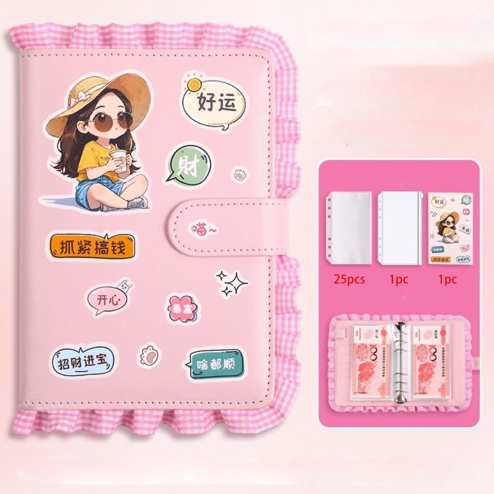 Soft PU 100 Envelopes Money Saving Challenge Lace Savings Challenges Sheets  Gift