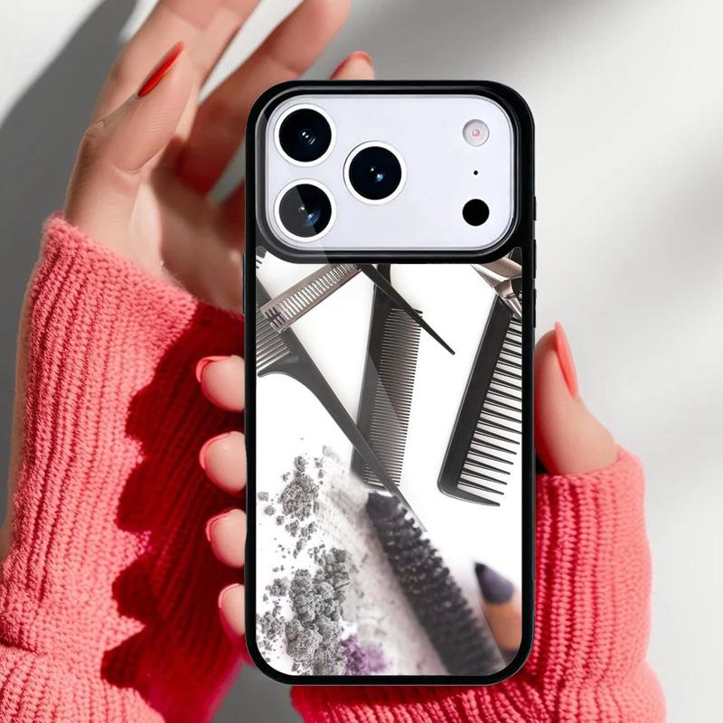 Hair Stylist Hairdresser soft Phone Case for iPhone 17 16 15 14 13 Pro Max Back Cover for 12 11 Pro Coque