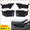 4Pcs for Tesla Model Y YL Juniper 2025 2026 Launch Door Side Storage Box Full-Cover Front & Rear Interior Organizer Accessories