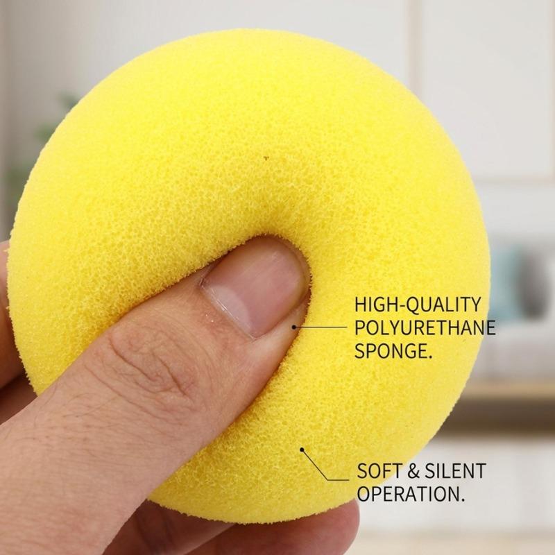Badminton Trainer Ball for Wall Rebound Practice Solid Foam Training Ball Low Noise Indoor Swing Exercise Tool for Beginners
