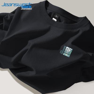 Jeanswest Men's 'Far Mountain Call' Heavyweight Cotton T-Shirt